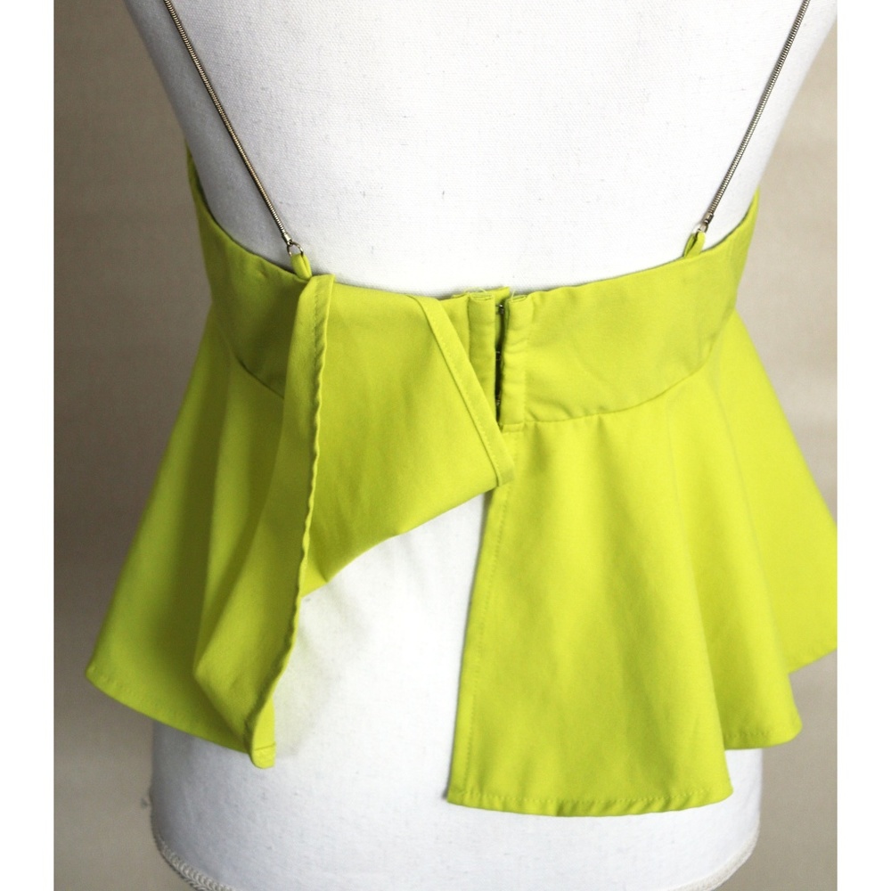 Akira Chicago Peplum Crop Top for Clubbing Sz M - Picture 5 of 8